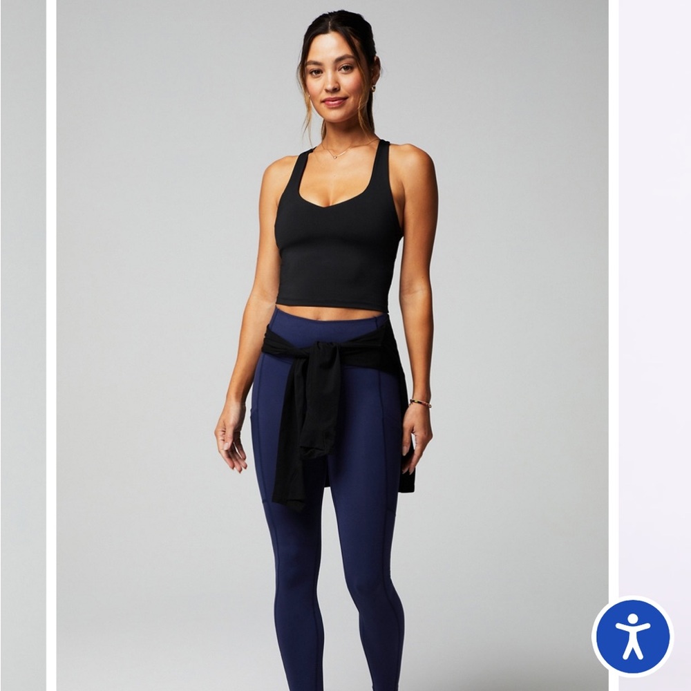 Fabletics anywhere cropped built in bra tank
